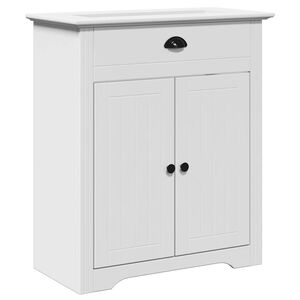 vidaXL Armoire de lavabo de salle de bain BODO blanc 70x35x80 cm