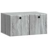 vidaXL Meuble TV mural 59,5 x 41 x 30 cm Sonoma gris Bois d'ing&eacute;nierie