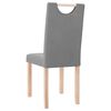vidaXL Chaises &agrave; manger lot de 4 gris clair tissu