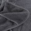 vidaXL Serviettes de plage 4 pcs anthracite 60x135 cm tissu 400 GSM