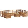 vidaXL Ensembles de canap&eacute;s 10 pcs Naturel Bois d'Acacia Massif