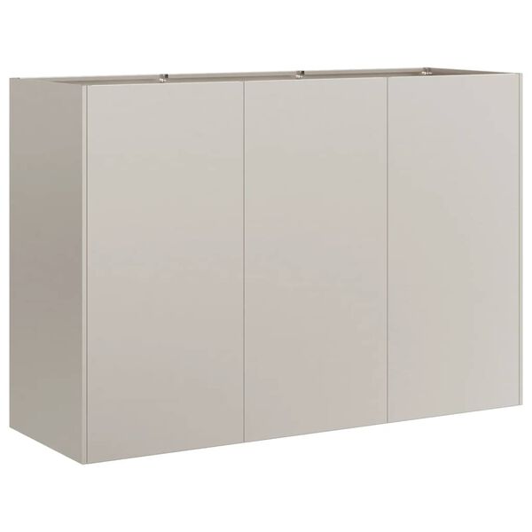 vidaXL Jardini&egrave;re rouill&eacute; 120x40x80 cm acier inoxydable