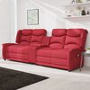 vidaXL Fauteuil de massage inclinable 4 places porte-gobelet bordeaux