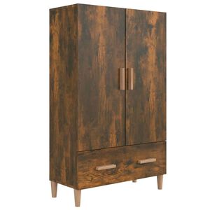 vidaXL Buffet haut Ch&ecirc;ne fum&eacute; 70x31x115 cm Bois d'ing&eacute;nierie
