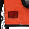 vidaXL Remorque de v&eacute;lo pour animaux de compagnie orange