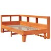 vidaXL Lit biblioth&egrave;que sans matelas cire marron 100x200 cm pin massif
