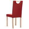 vidaXL Chaises &agrave; manger lot de 6 rouge bordeaux similicuir