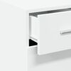 vidaXL Buffet blanc 30x42,5x93 cm bois d'ing&eacute;nierie