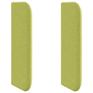 vidaXL Oreille de t&ecirc;te de lit Vert tissu