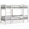 vidaXL Lit superpos&eacute; sans matelas blanc 90x200 cm bois de pin massif