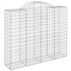 vidaXL Paniers &agrave; gabions arqu&eacute;s 5 pcs 200x50x160/180 cm Fer galvanis&eacute;