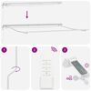 vidaXL Cadre d'auvent Blanc 500 &times; 300 cm Aluminium