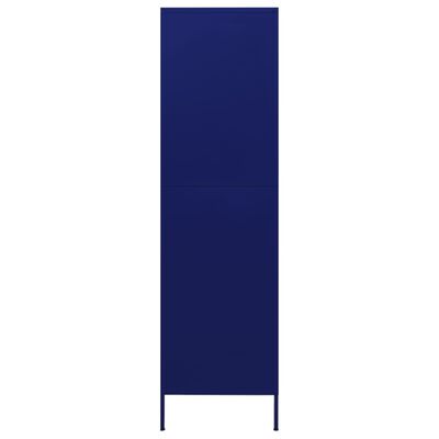 vidaXL Garde-robe Bleu marine 90x50x180 cm Acier