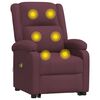 vidaXL Fauteuil de massage Violet Tissu