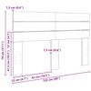vidaXL T&ecirc;te de lit 120 cm en bois massif de ch&ecirc;ne