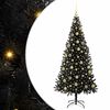 vidaXL Sapin de No&euml;l Noir 210 cm PVC