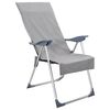 vidaXL Serviettes de chaise d'ext&eacute;rieur 2 pcs Gris fonc&eacute; 130 x 60 cm