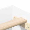 vidaXL Cadre de lit sans matelas blanc 120x200 cm bois ing&eacute;nierie