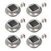 vidaXL Lampe solaire &agrave; LED ronde d'ext&eacute;rieur 6 pcs 12 cm Blanc