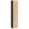 vidaXL Biblioth&egrave;que noir 40x30x189 cm bois d'ing&eacute;nierie
