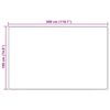 vidaXL Coureur de Tapis MARSA Cr&egrave;me 190 x 300 cm Polyester et PVC