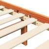 vidaXL Cadre de lit Cire marron 205,5 x 155,5 x 100 cm