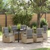 vidaXL Ensemble de salle &agrave; manger pour jardin 7 pcs