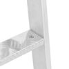 vidaXL &Eacute;chelle de dock &agrave; 4 &eacute;tapes Argent 58 x 77 x 166 cm Aluminium