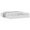 vidaXL Cadre de lit ottoman sans matelas blanc 160x200 cm similicuir