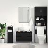 vidaXL Meuble de Lavabo de Salle de Bain Ch&ecirc;ne noir 80 x 33 x 60 cm