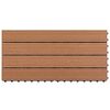 vidaXL Dalles WPC 60x30 cm 6 pcs 1m² Marron