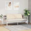 vidaXL Coussin de Dos Beige 160 x 50 cm Tissu en microfibre