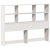 vidaXL Lit biblioth&egrave;que sans matelas blanc 120x200 cm bois pin massif