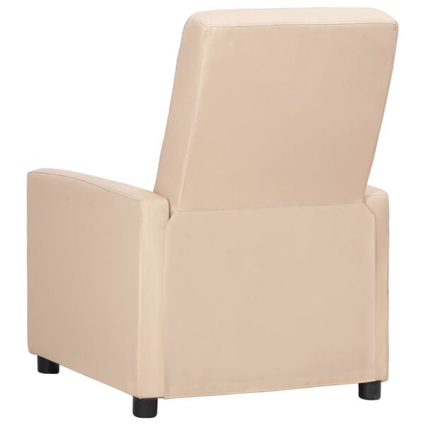 vidaXL Fauteuil inclinable Taupe Tissu