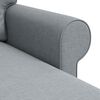 vidaXL Canap&eacute; 210cm Gris clair M&eacute;tал