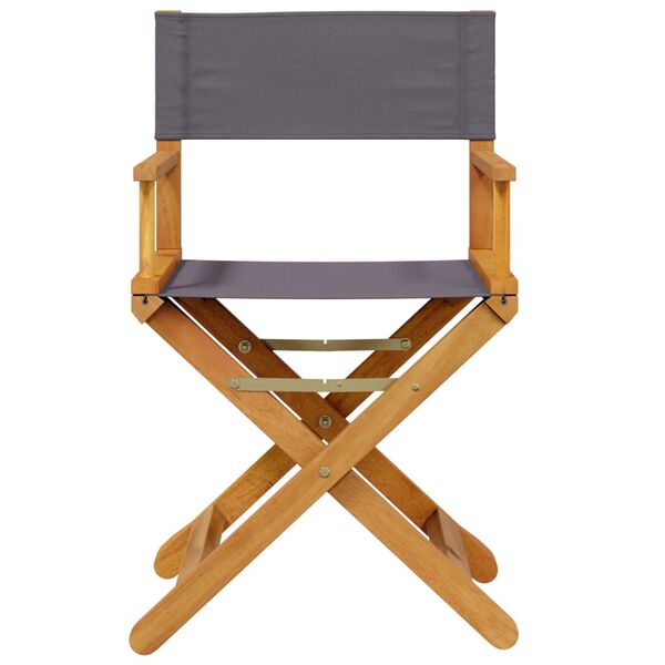 vidaXL Chaises pliables de jardin lot de 8 gris fonc&eacute; tissu