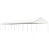 vidaXL Belv&eacute;d&egrave;re avec toit blanc 20,07x4,08x3,22 m poly&eacute;thyl&egrave;ne
