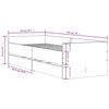 vidaXL Cadre de lit sans matelas blanc 75x190 cm