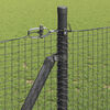 vidaXL Poteau de cl&ocirc;ture. Gris 50 x 0,8 m (maille 19 x 19 mm)