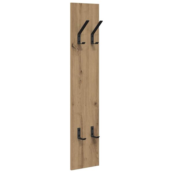vidaXL Porte-manteau mural ch&ecirc;ne artisanal 20 x 1.5 x 100 cm