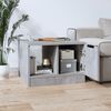 vidaXL Table basse gris b&eacute;ton 50x50x36 cm bois d'ing&eacute;nierie