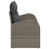 vidaXL Canapé de jardin Gris 124 x 62 x 69cm polyrotin