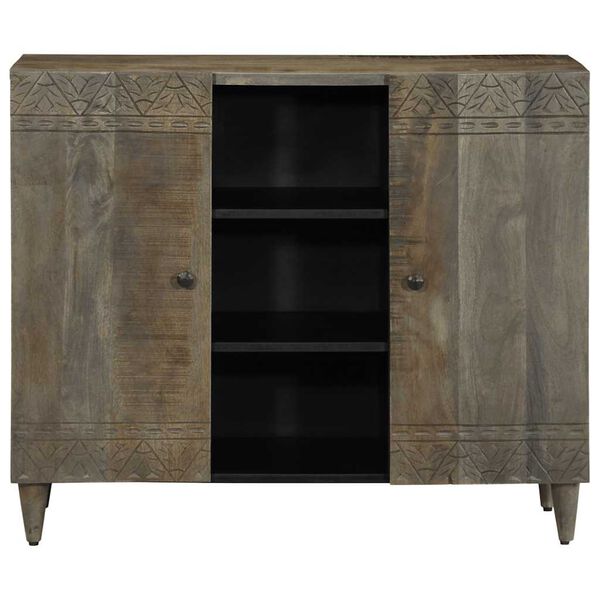 vidaXL Buffet 90x33x75 cm bois massif de manguier