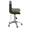 vidaXL Chaises pivotantes &agrave; manger lot de 2 Vert fonc&eacute; Velours