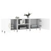 vidaXL Meuble TV blanc 150x30x50 cm bois d'ing&eacute;nierie