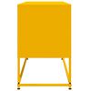 vidaXL Meuble TV jaune moutarde 100,5x39x60,5 cm acier