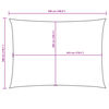 vidaXL Voile de parasol tissu oxford rectangulaire 3x5 m taupe