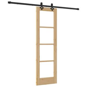 vidaXL Porte coulissante Naturel 61 x 198,5 cm