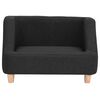 vidaXL Canap&eacute; pour chien Noir 60x37x39 cm Lin