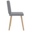 vidaXL Chaises &agrave; manger lot de 6 gris clair tissu